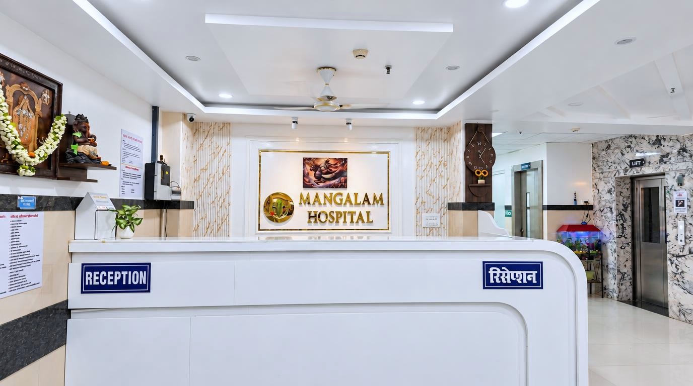 Reception — Mangalam Hospital, Kalyanpur, Kanpur